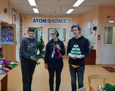 Украшение клуба к Новому году